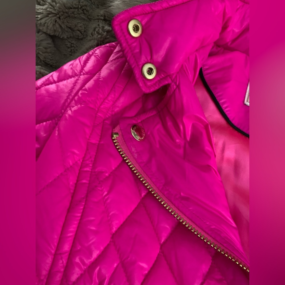 Juicy Couture Moto style hooded faux fur quilted jacket 
Excellent condition - Picture 7 of 7
